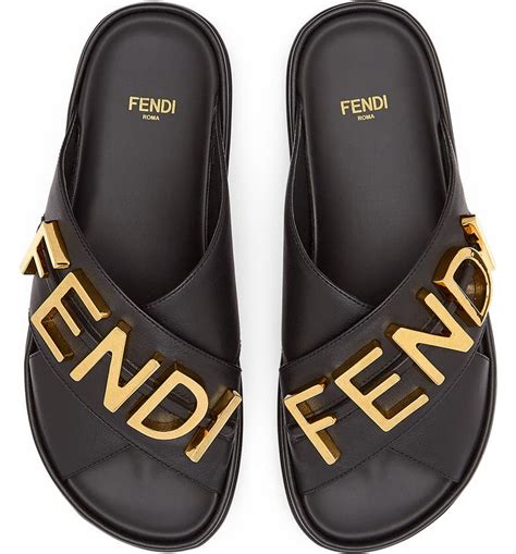 fendi flip flops women's|fendi slides price.